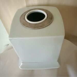 Elegant Ceramic Soft Blue Tissue Box Holder